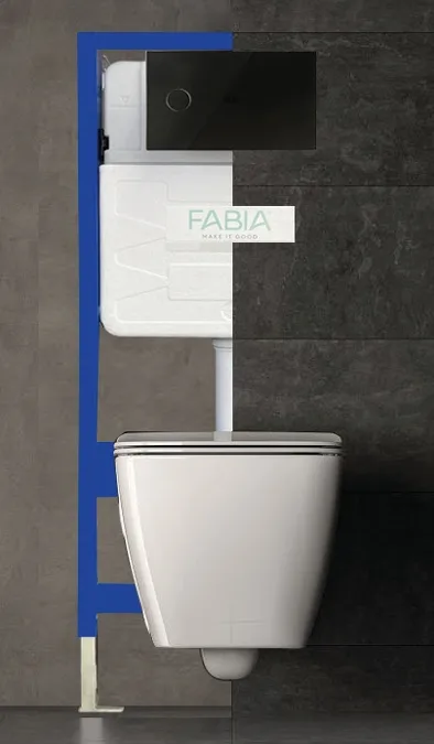 סט ניאגרה סמויה עם אסלה תלויה FLAX עם חיישן ללא מגע