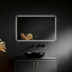 מראה דגם SOLA תאורת LED ב־3 צבעים מנגנון מפזר אדים