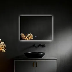 מראה דגם SOLA תאורת LED ב־3 צבעים מנגנון מפזר אדים