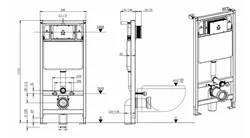 ניאגרה סמויה CYCLONE לגבס או בלוקים