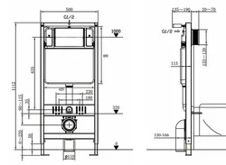 סט ניאגרה סמויה עם אסלה תלויה FLAX עם חיישן ללא מגע