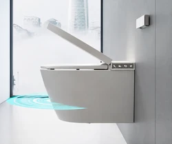 אסלה חכמה דגם SPLASH סט שלם אסלה, לחצן, ומיכל הדחה סמוי