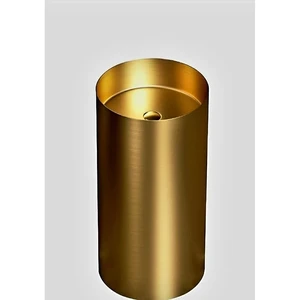 כיור נירוסטה עומד COZY זהב מט 40×40×85 ס"מ